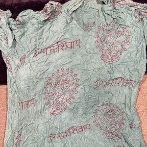 Green Printed Women's Top